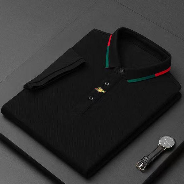 End Brand besticktes Kurzarm-Baumwoll-Poloshirt für Herren, koreanische Modekleidung, Sommer-Luxus-Oberteil