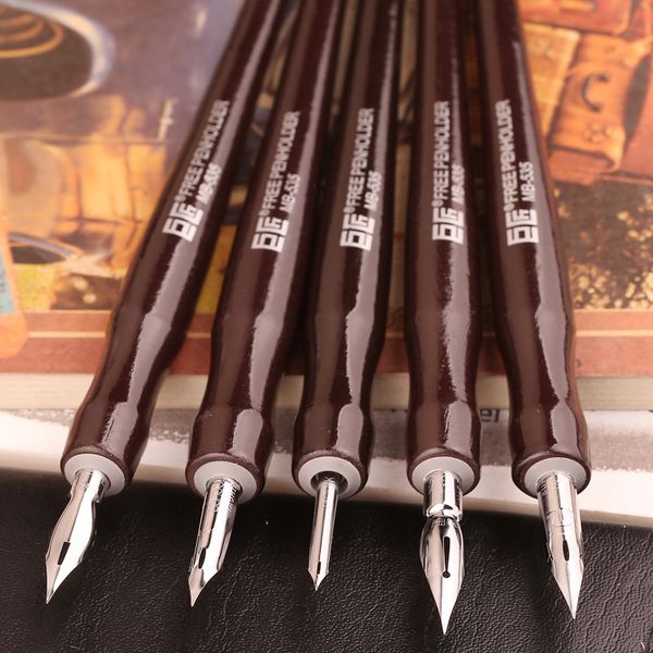Japan GREAT MASTER Dip Pen Fountain Professional Comics Tools 5 Schaft 5 Feder-Set Y200709