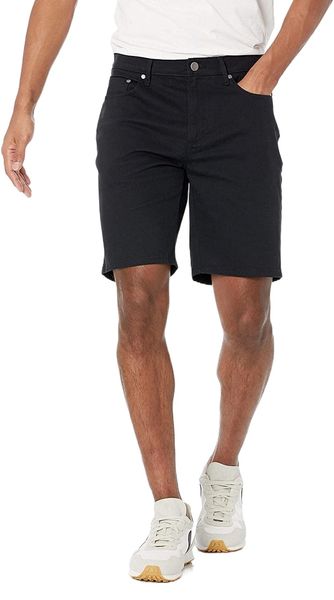 

essentials men's slim-fit 9" inseam stretch 5-pocket short e0an#, White;black