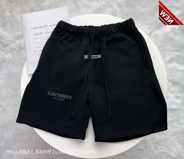

50% off discount ess cotton terry shorts for lovers, White;black