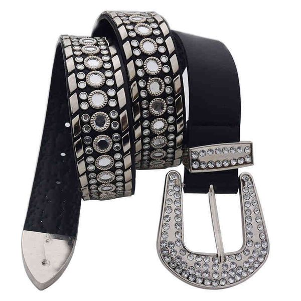 

new dign diamond inlaid elegant accsory beltbtp3, Black;brown