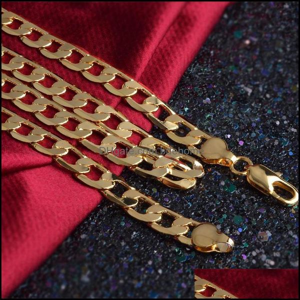 

pendant necklaces pendants jewelry competitive price wholesale 18k gold necklace fashion personality necklace 8mm ship drop, Silver