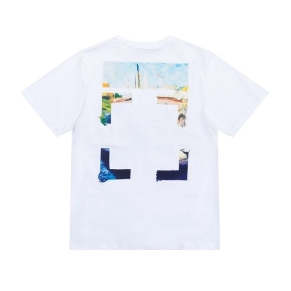 

offs fashion designer classic mens t shirts brand cotton luxury short sleeves tees back adhesive strip arrow t-shirts women black shirt eur, White;black