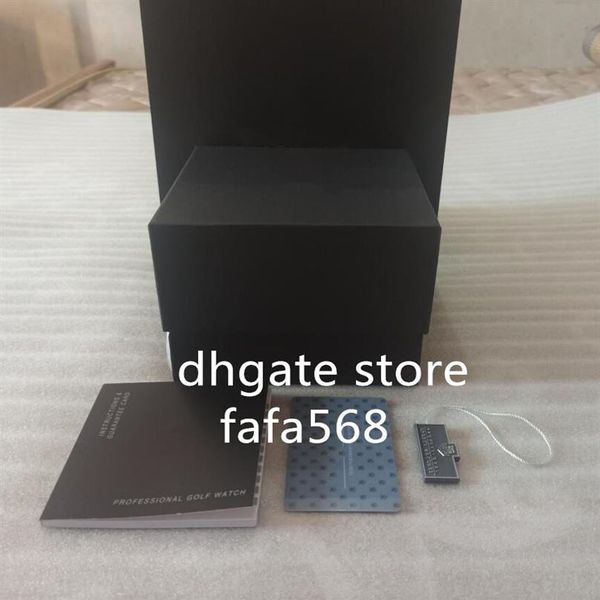 

selling tag watch original box papers card handbag leather boxes for calibre 16 17rs 36rs aquaracer chronograph watches273z, Black;blue