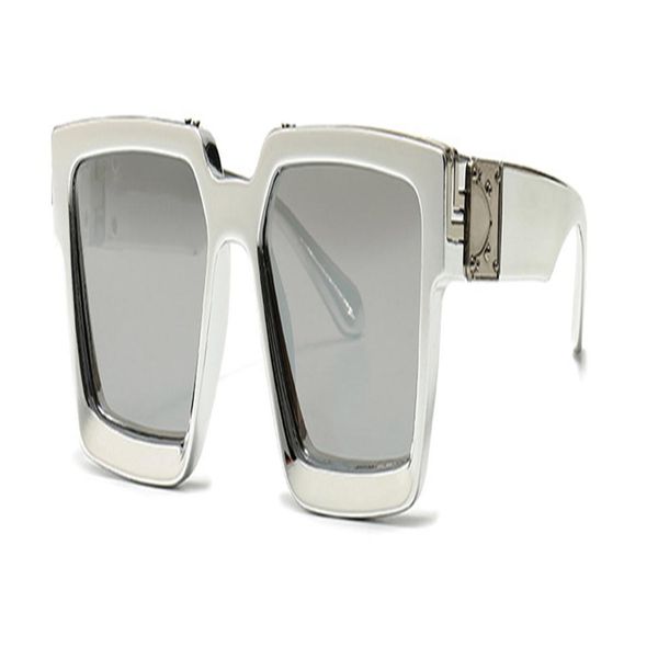 

fashion rectangular sunglasses women luxulry brand vintage designer for men classic rivet glasses male female uv400 gla311u, White;black