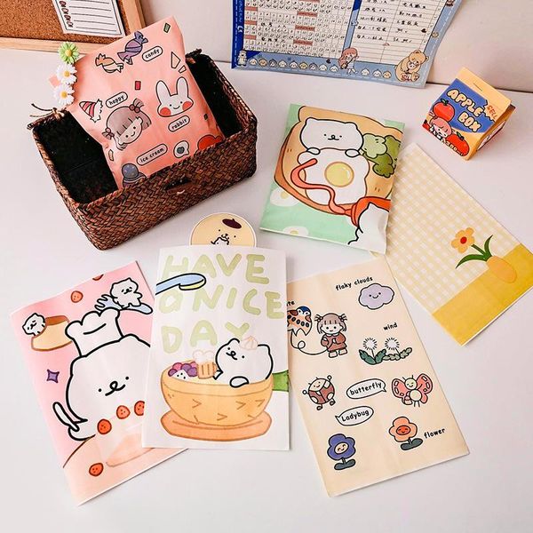 Подарочная упаковка печенья Вечеринка Favors Bag Mite Cartoin Paper Mini Candy Bags Gadget Storag