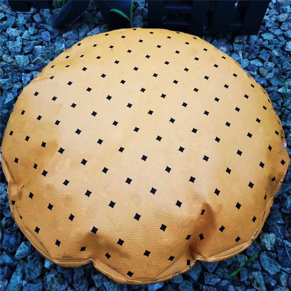 

soft pet dog round sofa beds waterproof leather dogs kennels pets cushion pads puppy cats sleeping mats