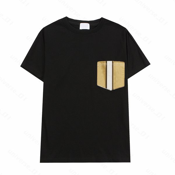 

men's t-shirts fashion women designers tees apparel casual chest letter shirt luxurys bur clothing polos sleeve 6mtzs, White;black