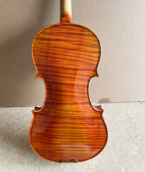 

high-end handmade painted violin 4/4 3/4 rich flame solid wood violino beginners professional players with canvas box bow