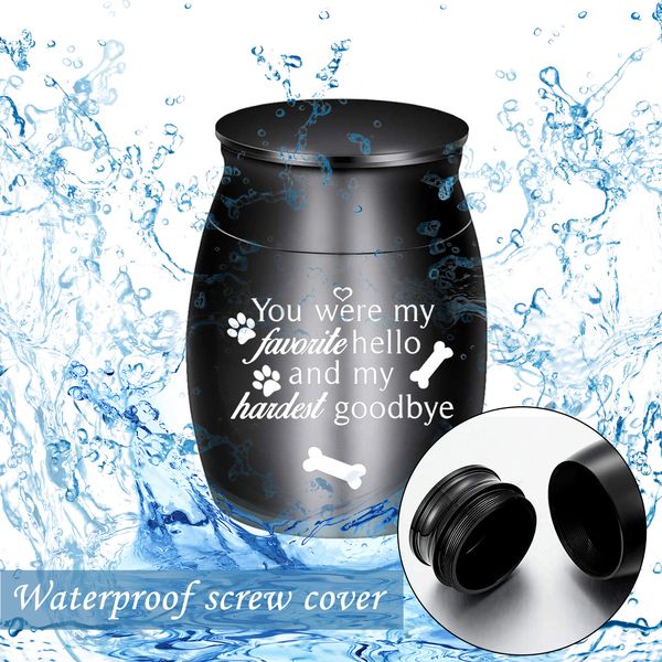 

engravable mini cremation pendant urns for pet ashes casket funeral stainless steel cremation urn, Silver