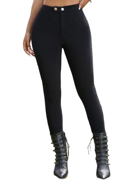 

solid s.kinny p.ants g4b3#, Black;white