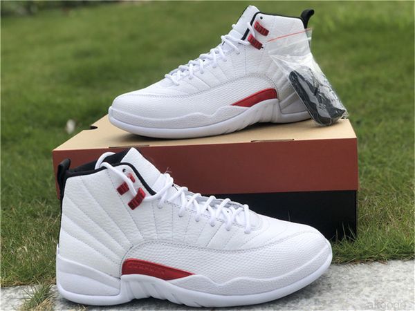 

retro authentic 12 twist jumpman 12s man basketball shoes ct8013-106 white university red royalty utility dark concord mens sports