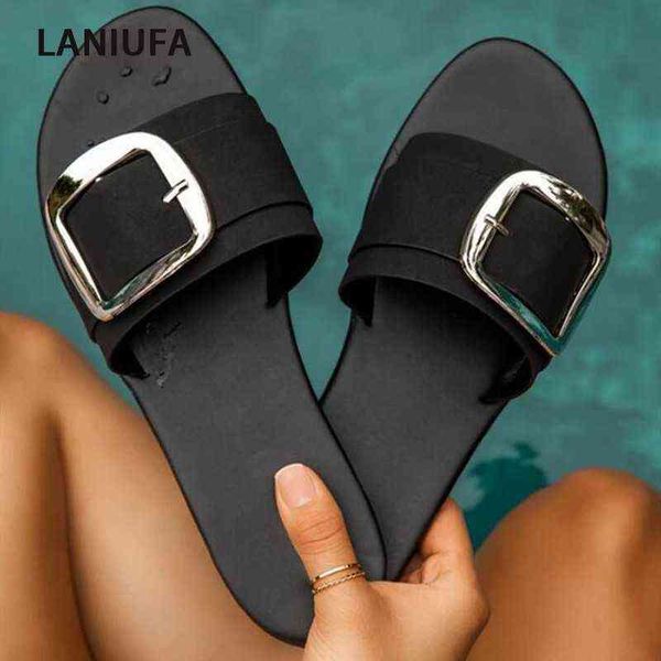 Flats Leoaprd Pantofole da donna Summer New Ladies Sandali 2022 Fashion Slides Casual Slingback Scarpe da donna Beach Infradito da donna G220518
