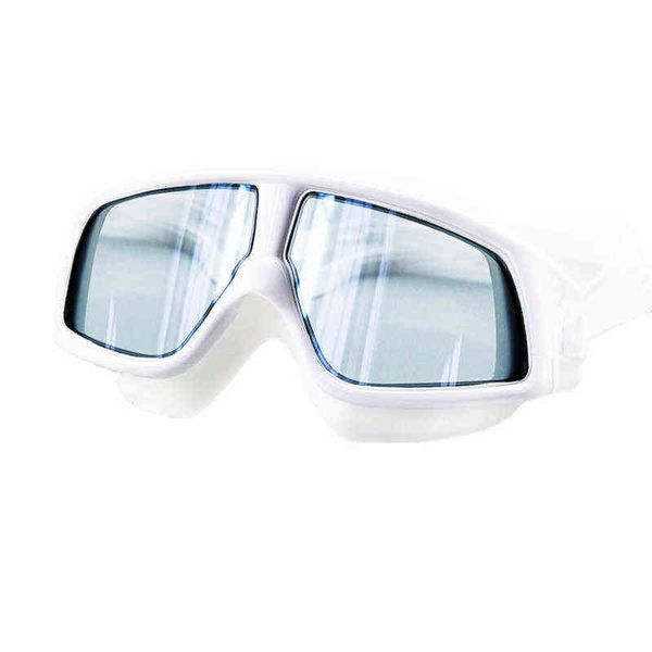 2022 Стильные большие рамные плавательные очки для взрослых HD Antifog Swim Glasses Производитель прямой оптовая цена Y220428