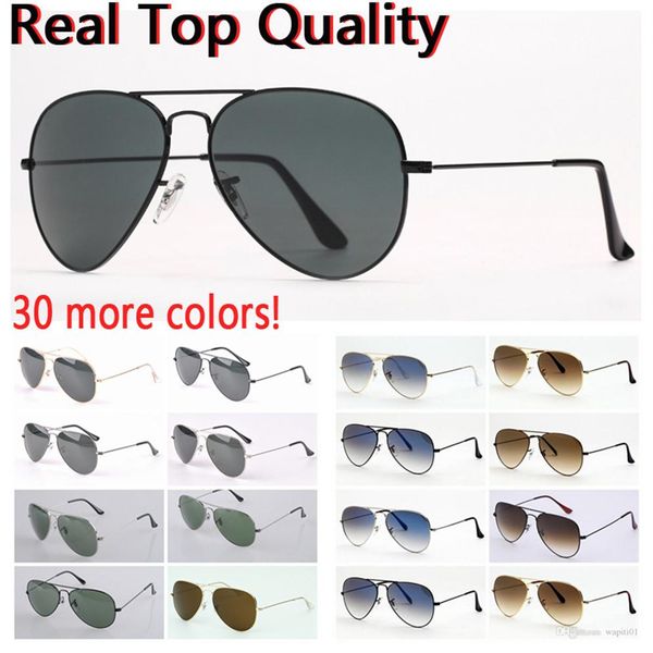 

pilot mens sunglasses womens driving sunglass man woman sun glasses uv protection glass lenses with leather case and retail p240u, White;black