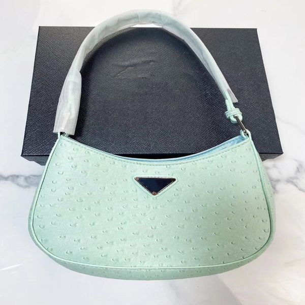 

70% off 2022 luxury accessories designer spring and summer new texture ostrich pattern portable women's fashion trend armpit quality sh