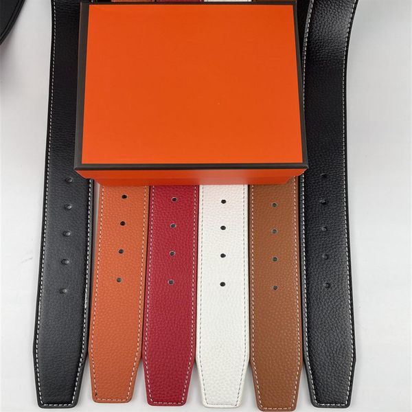 

2021 belt set designer luxury brand high-quality men's and women's belts 5 colors leather beltss width 3.8cm letter six 3178, Black;brown