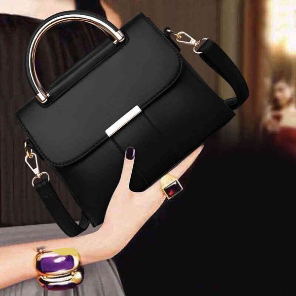 

leather texture bag women's new shoulder pure color fashion handbag simple large capacity 2022 trendy design ladies sachet