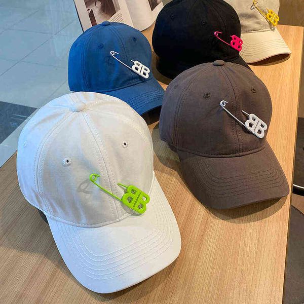 

new summer trendy candy color baseball cap for men women casual snapback hip hop caps white pink outdoor sports trucker hats t220726, Blue;gray