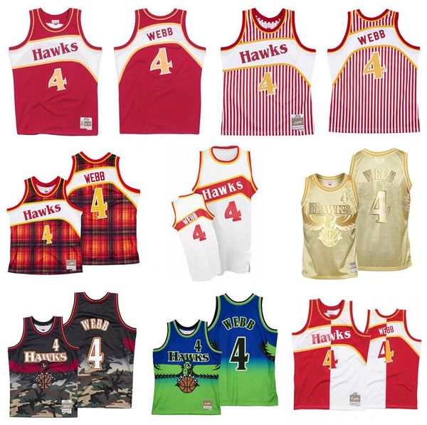 

stitched spud webb basketball jersey s-6xl mitchell & ness 1986-87 mesh hardwoods classics retro version men women youth jerseys, Black;red