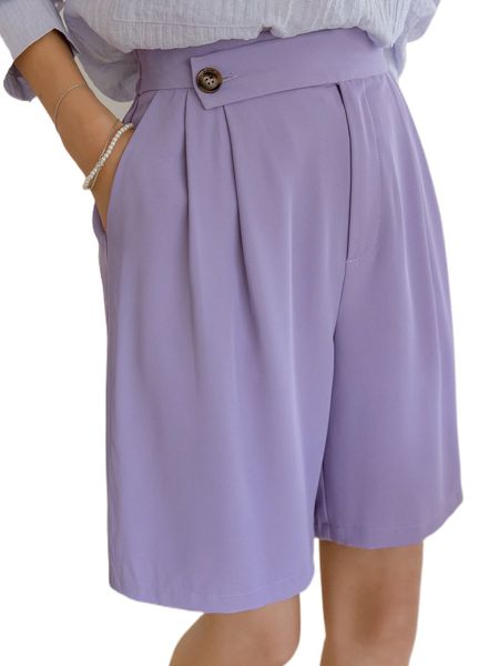 

dazy high waist plicated detail bermuda shorts k0fs#, White;black