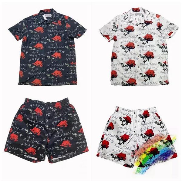 

flowers shorts men women 1 drawstring shorts