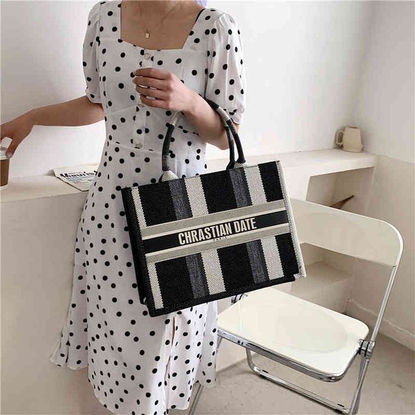 

canvas women's hand new fashion casual tote one shoulder armpit bag