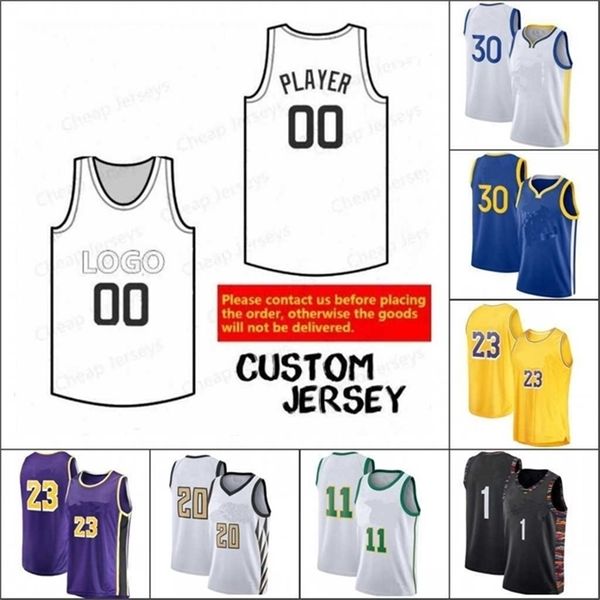 

sj98 custom any name number movie space jam tune squad jersey 2021 new mesh retro los angeles mens basketball jerseys, Black