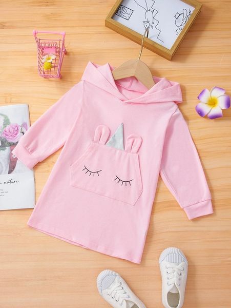 

baby cartoon graphic 3d ears design hoodie she, Black