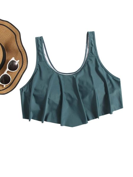 

plus flowy bikini t5rk#, Black