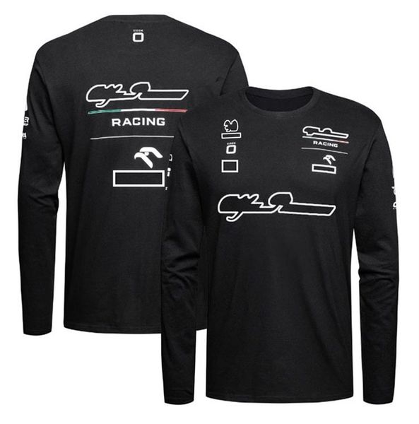 T-shirt da corsa F1 di Formula 1 Tute da auto da uomo. Le uniformi sportive casual della squadra con girocollo possono essere personalizzate