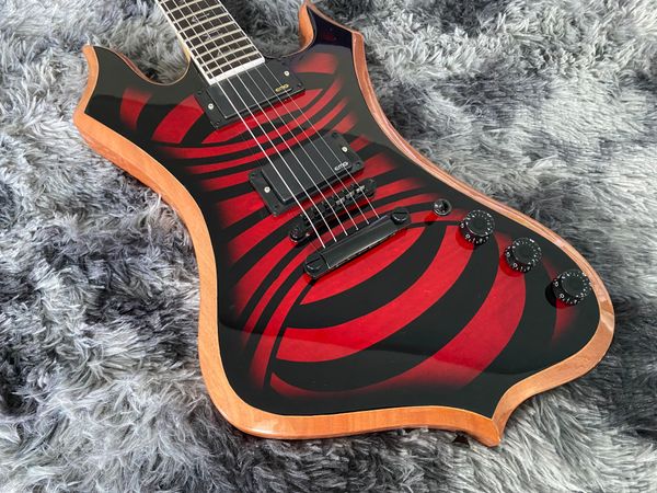 Chitarra elettrica cinese M Paletta Logo Corpo in mogano e collo nuovo stile Zakk