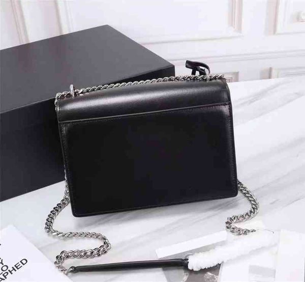 

luxury brand fashion leather female chain bag shoulder retro messenger classic