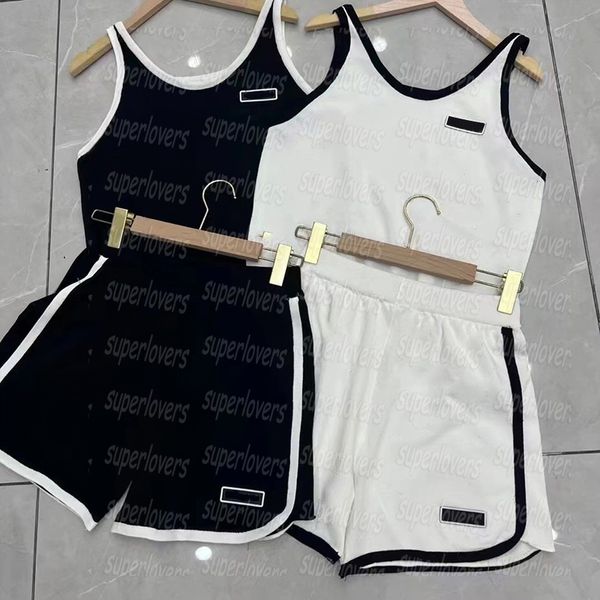 

luxury flowers knit tanks womens sleeveless shorts girl white black tank