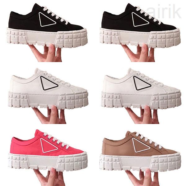 

nylon luxurys gabardine ins platform womens casual shoes triple black white red lady fashion flat leisure canvas designers sneaker
