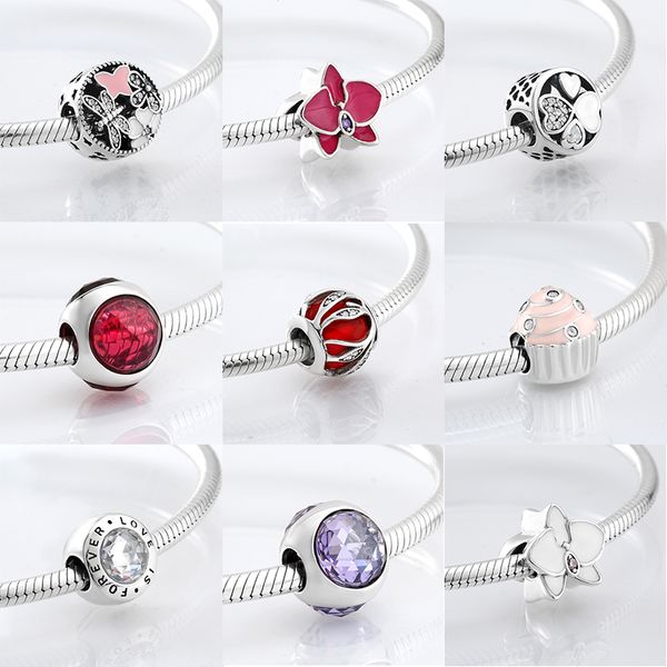 925 Silver Fit Pandora Charm 925 Bracelet Amily - это то, где любовь выращивает DIY мелкие бусины, подвеска для подвески Diy мелкие шарики украшения