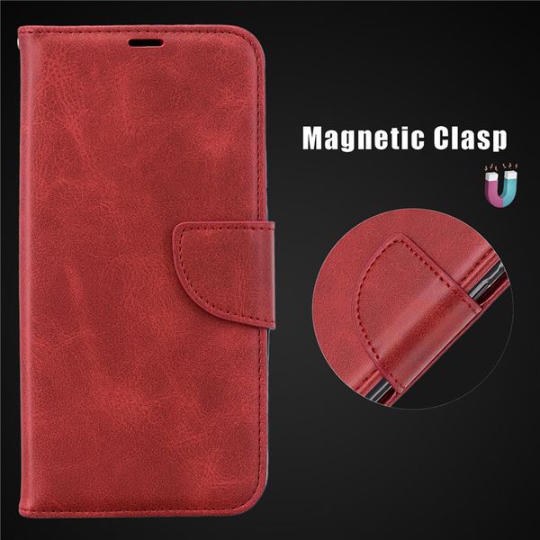 Capas de couro para Xiaomi Redmi 6 6A 7 7A 8 8A 9 9A 9C NOTA 9PRO MAX NOTA 9S POCO X3 MI 10 Lite 10T Pro carteira Capa