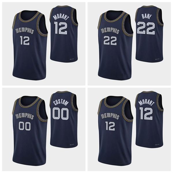 

memphis''grizzlies''men desmond ja bane jarrett culver morant ziaire williams 2021-22 basketball 75th annivers273j, Black
