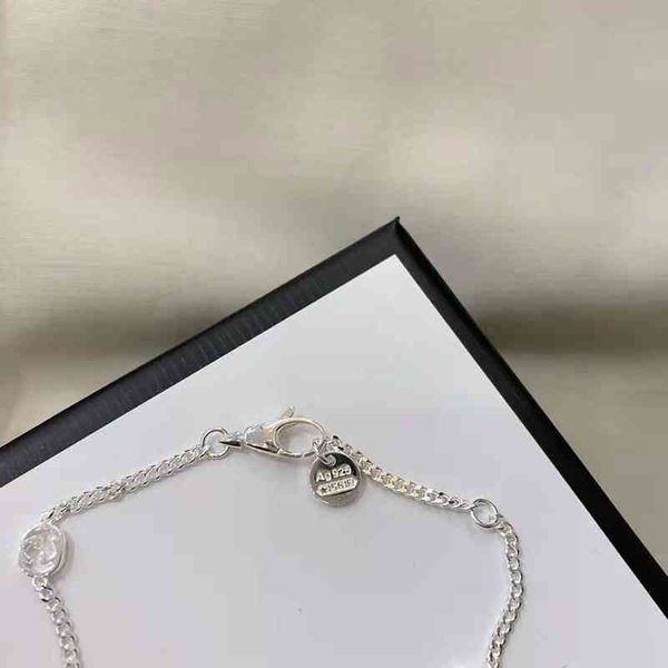 

2023 designer new fashion jewelry gujia 925 silver double women's snowflake bracelet fashion bracelet, Black
