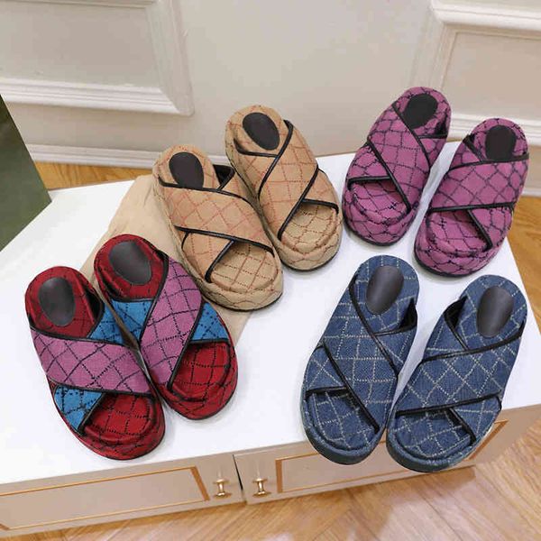 

slippers slipper ladies luxury multicolor platform sandal lambskin style flat slides designer sandals fashion summer casual slippers 298 63e, Black