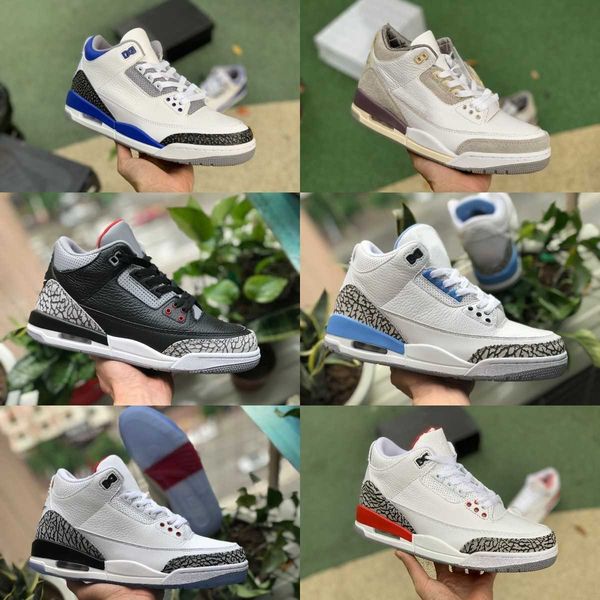 

jumpman racer blue 3 3s basketball shoes mens cool grey a ma maniere unc varsity royal throw line pine green black cement pure white