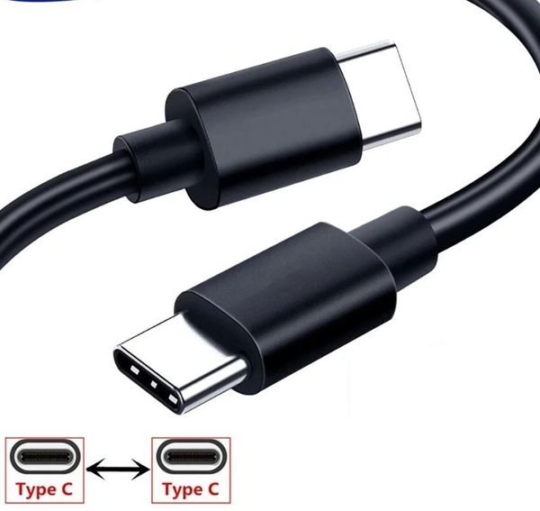 3A Tipo C para Cabos Tipo-C 1m 2M PD USB-C M/M Cabo de carregamento rápido para Samsung S10 S20 S22 Xiaomi Huawei Android Phone