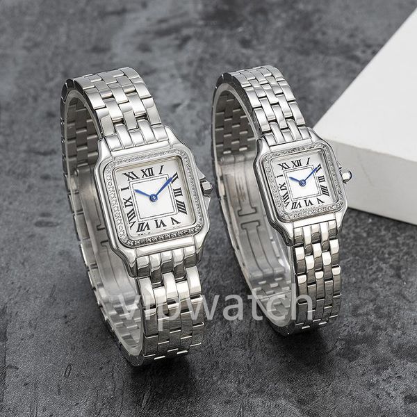 

2022 new luxury ladies watch imported quartz movement fashion exquisite steel strap watch, Slivery;brown