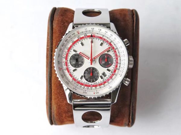 

ai watch factory produces shanghai 7750 timing machinery automatic movement 43mm15mm sapphire mirror 316 fine steel, Slivery;brown