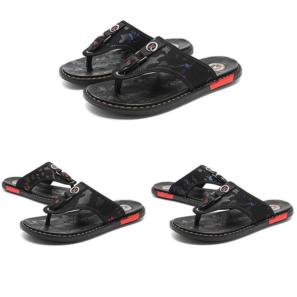 

good quality designer luxury canvas mens summer rubber slippers sandals beach slide camouflage black loafers shoes outdoor beach flip flops