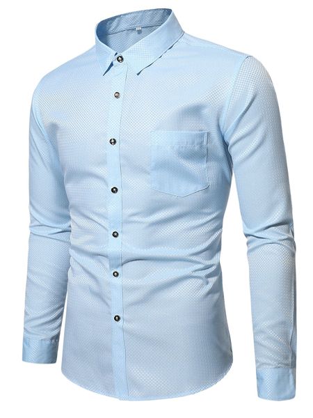 

men patched pocket button up shirt n65z#, White;black