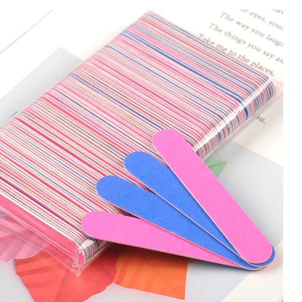 

mini 8.5cm professional nails files art tools sand emery board sandpaper double-sided nail buffer 100/240 grit