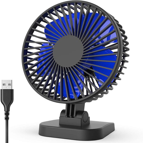 Fan da scrivania Gadgets USB Piccolo ma potente Ufficio Desktop portatile Tabella 40 ° Regolazione per un migliore raffreddamento