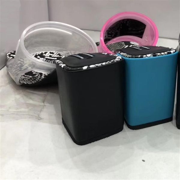 

fashion designer womens pvc crystal sandals slides high heels summer indoor designer transparent crystal female slipper shoes 42 4298f, Black