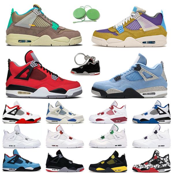 

with box jordns jumpman 4s toro bravo basketball shoes men women 4 white oreo university blue red thunder black cat cactus jack green glow m